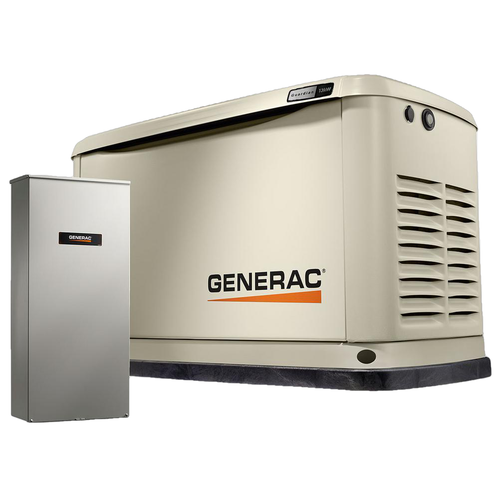 Generac/Honeywell 7174/7182 13kW Guardian LP/NG Wi-Fi Standby Generator w/ 16C 100 amp Automatic Transfer Switch Manufacturer RFB