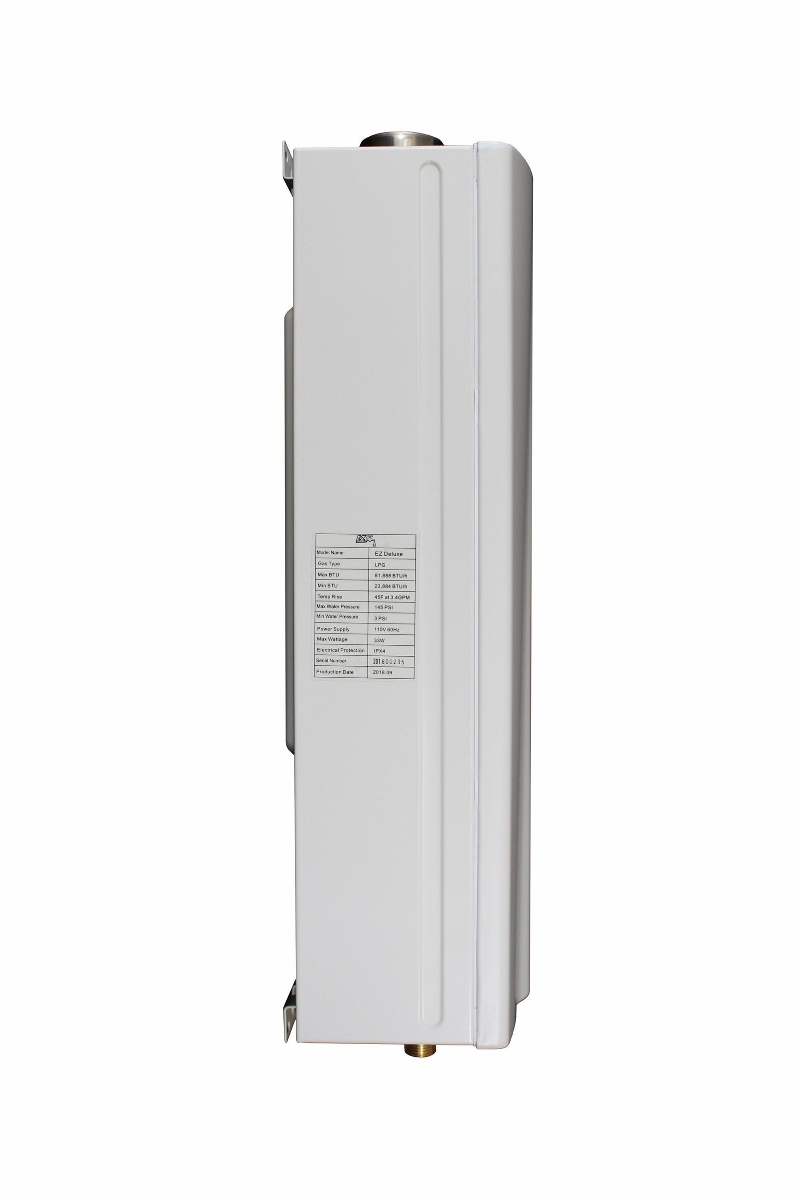EZ Tankless EZDELUXELP 4.4 GPM 87500 BTU Liquid Propane Indoor Tankless Water Heater with Vent Kit Manufacturer RFB